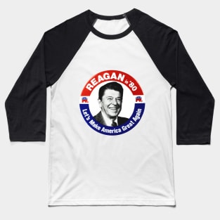 Ronald Reagan 1980 Presidential Campaign Button Design Baseball T-Shirt